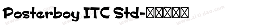 Posterboy ITC Std字体转换